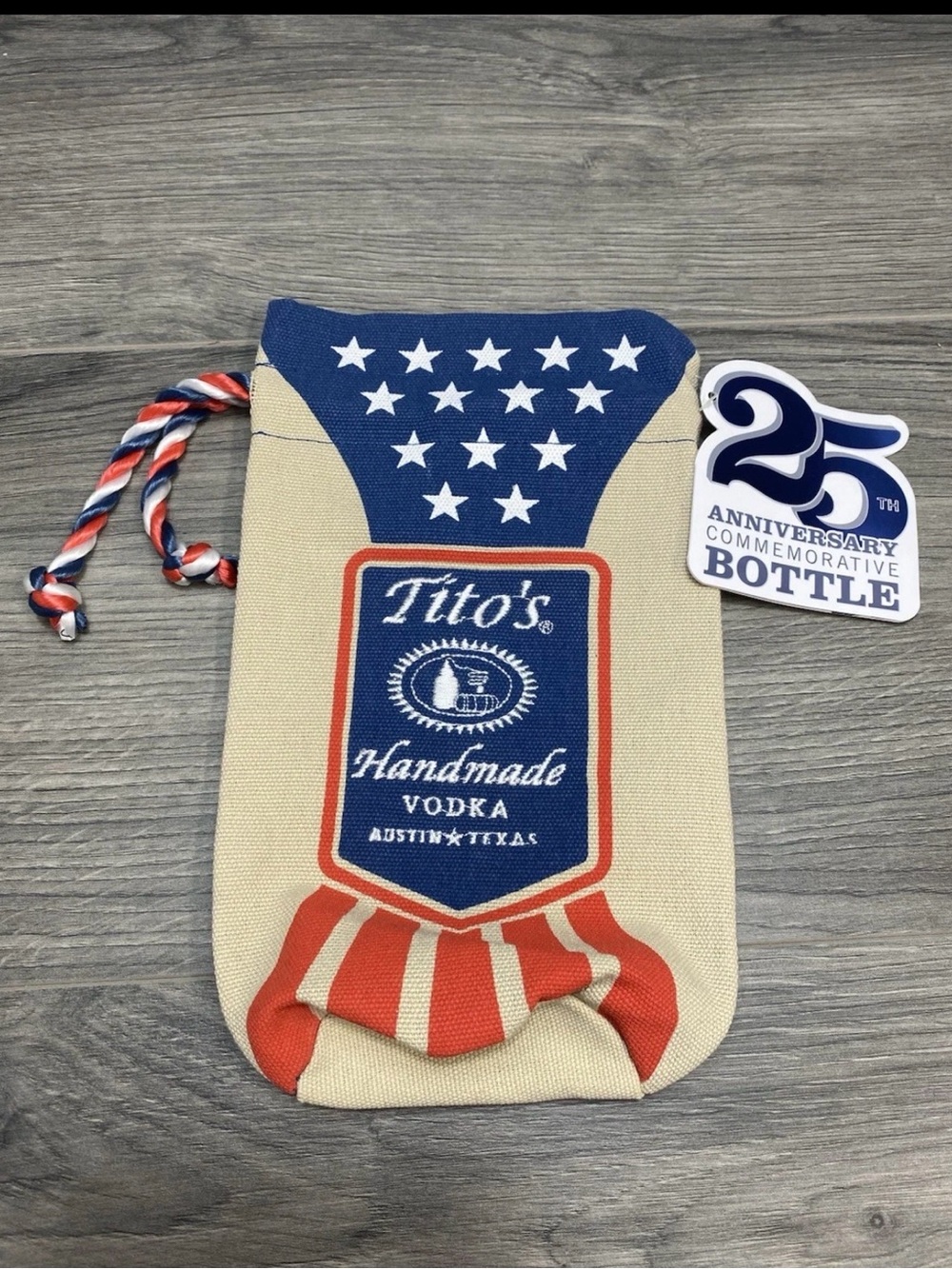 Tito’s Handmade burlap Bag